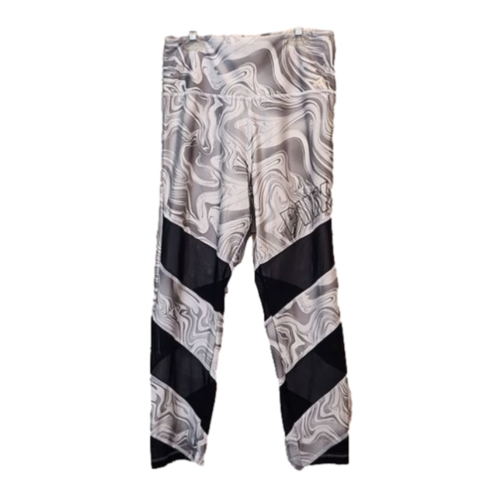 VS Pink Ultimate Leggings marbled gray black color block Large Tall